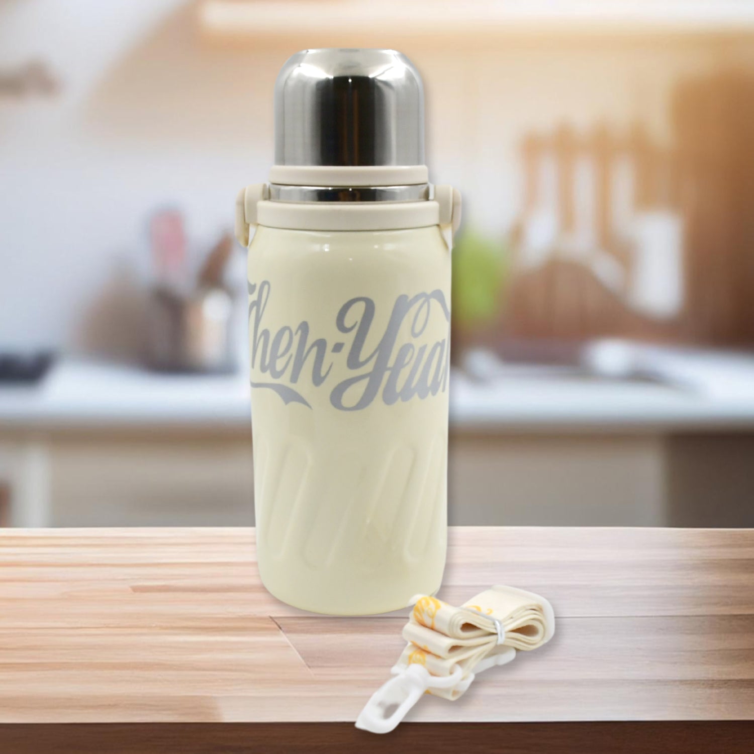 13040 Stainless Steel Vacuum Insulated Water Bottle  Leak Proof Flask For Tea Coffee  Reusable Water Bottle With Hanging Strap  Bottle For Hot  Cold Drinks Wide Mouth Water Flask (900 Ml) 13040 Stainless Steel Vacuum Insulated Water Bottle  Leak Proof Flask For Tea Coffee  Reusable Water Bottle With Hanging Strap  Bottle For Hot  Cold Drinks Wide Mouth Water Flask (900 Ml)